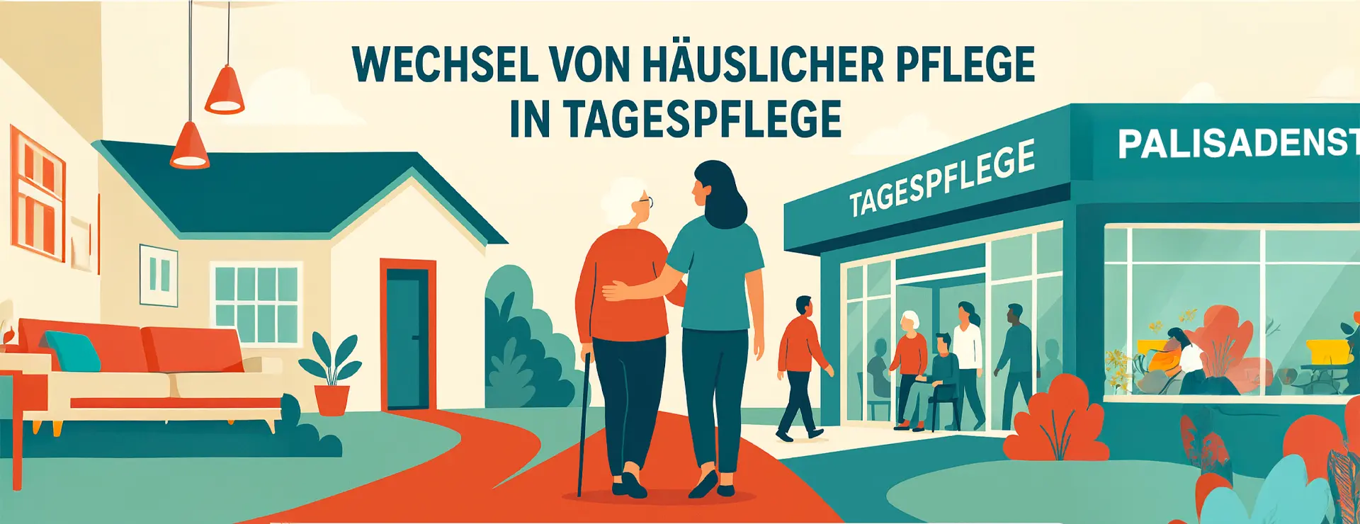 So gelingt der Wechsel von häuslicher Pflege in Tagespflege
